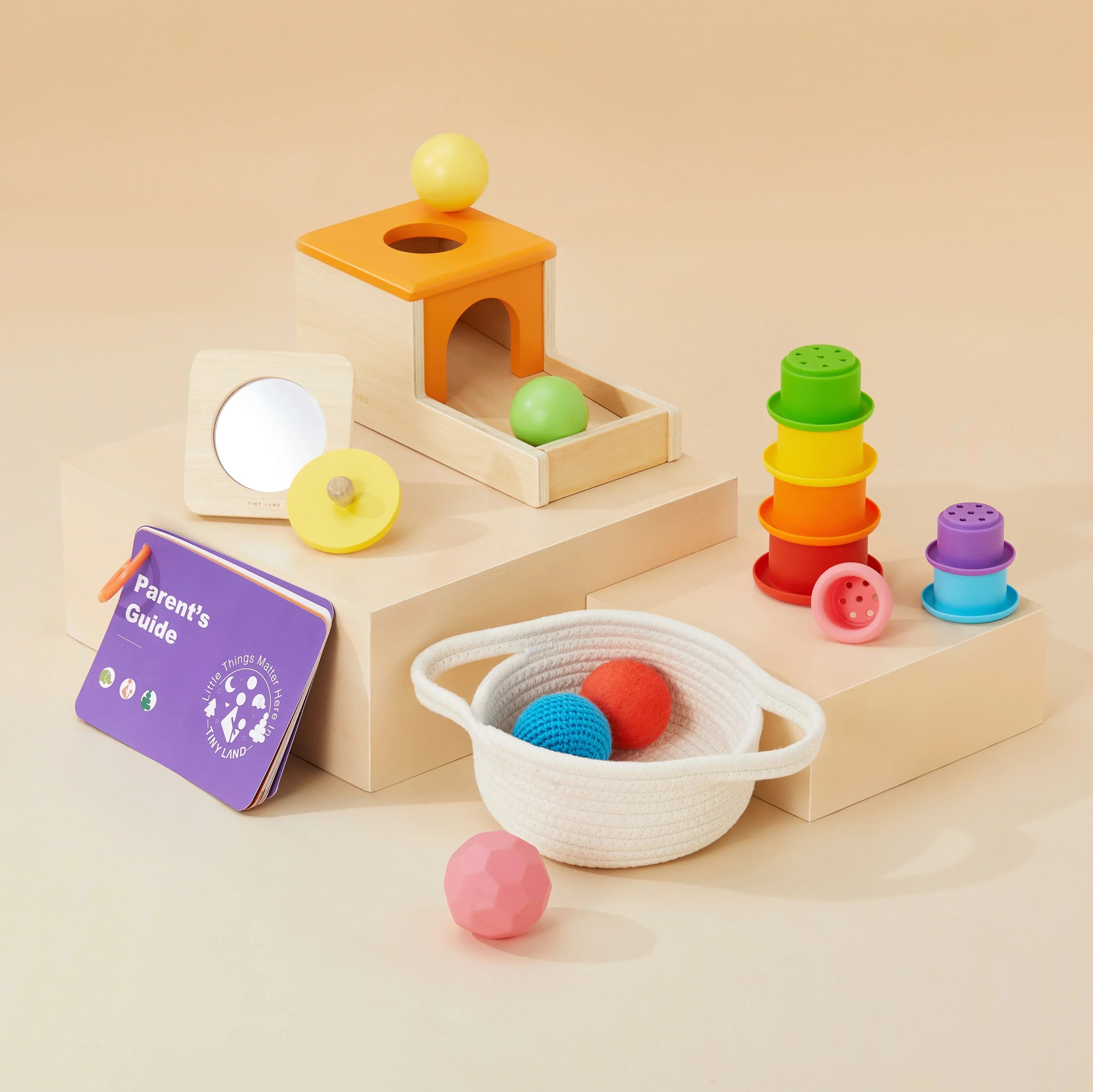 Tiny Land Montessori Toys Set for Newborns 6 9 month