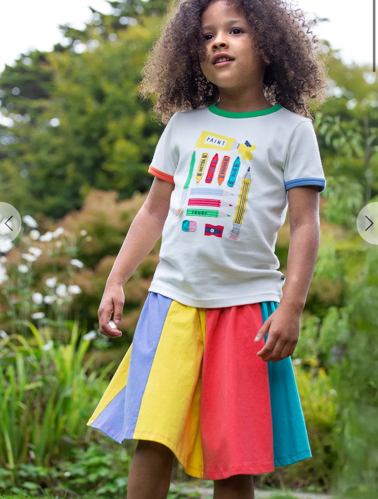 Rainbow Jersey Skirt