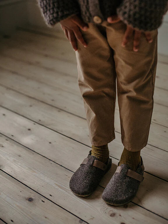 The Wool Slip-On Simple Folks Shoe Kid's