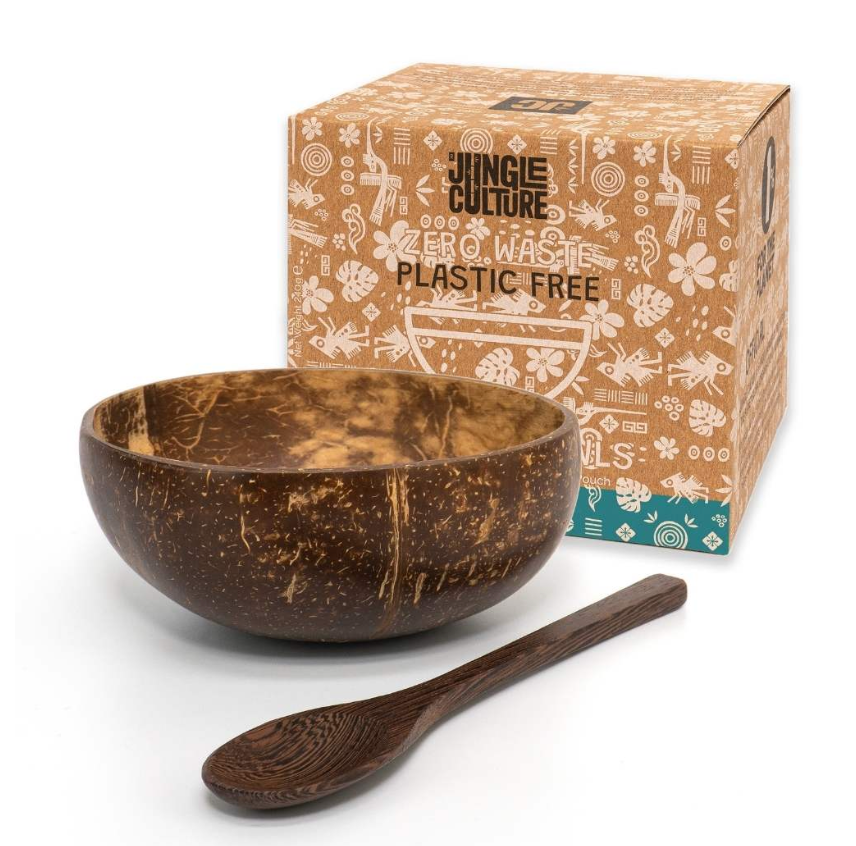 Jungle Culture Classic Coconut Bowl & Spoon