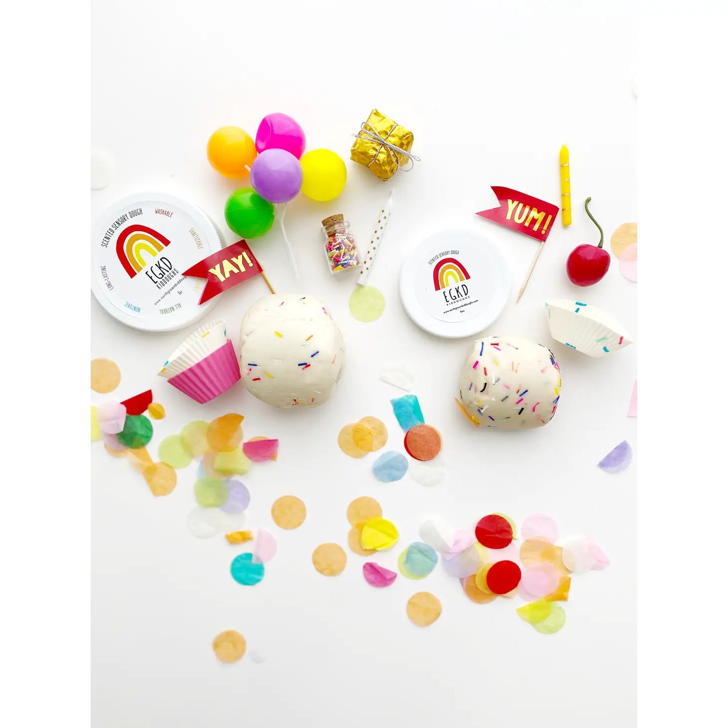 Birthday Party Favor Play Dough-To-Go Kit