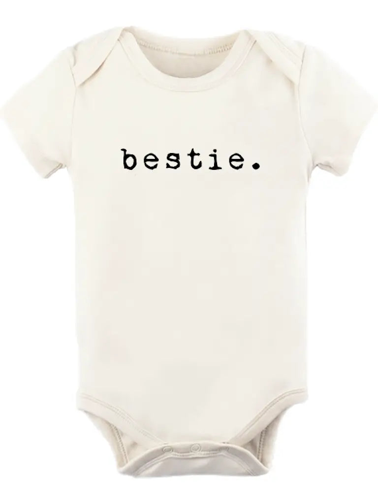 Bestie Organic Cotton Bodysuit & Shirt | Short Sleeve