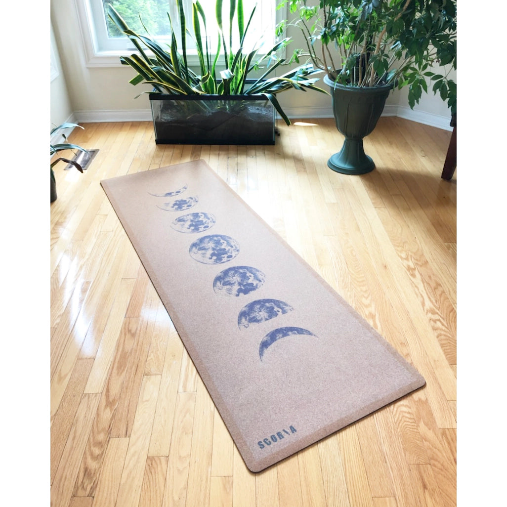 Moon Phases Cork Yoga Mat 4.5mm