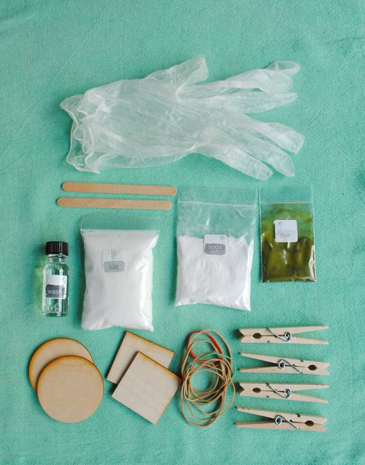 Shibori Dyeing Kit - Seaglass Green