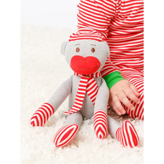 Organic Holiday Monkey Stuffed Animal Toy