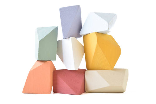 Matte Rainbow | Set of 8 Rock Blocks