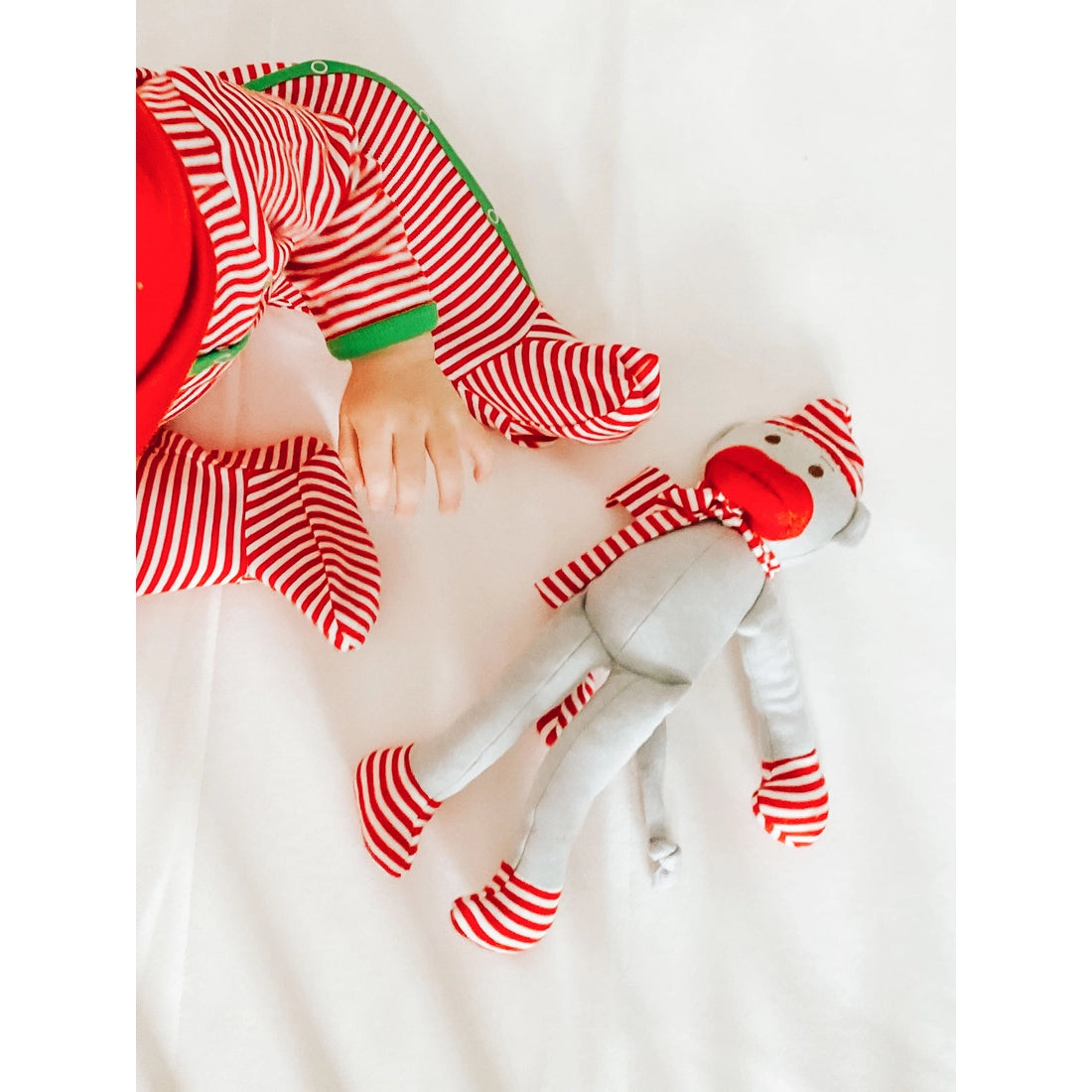 Organic Holiday Monkey Stuffed Animal Toy