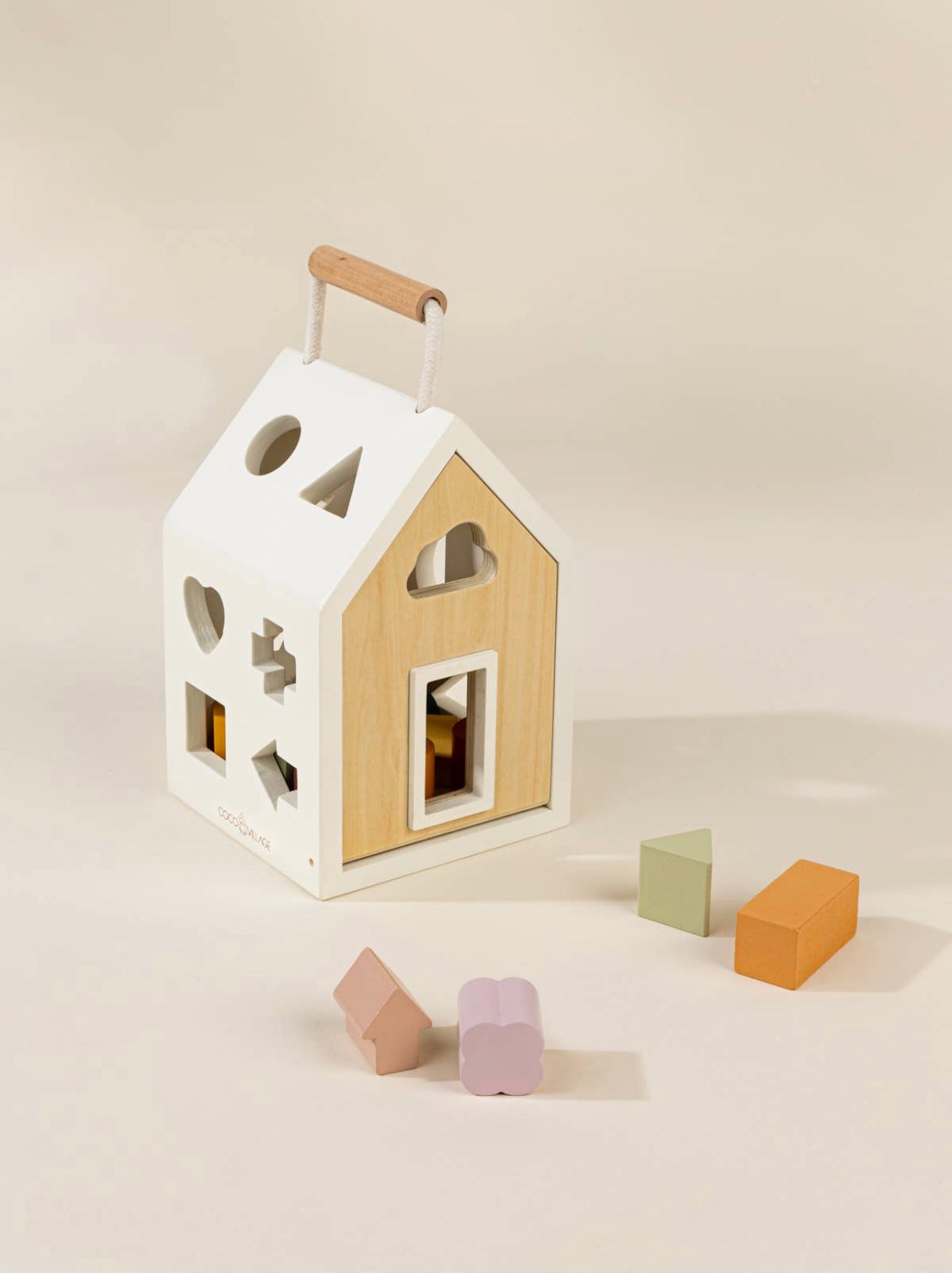 Wooden Shapes Sorting House